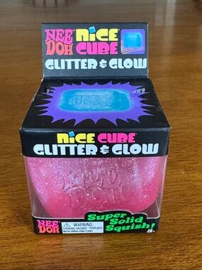 Nee Doh nice cube- glitter and glow
